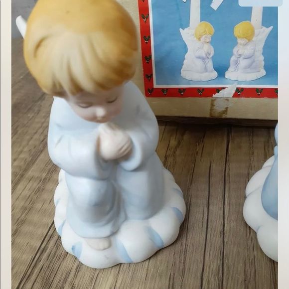 praying angels taper candle holders - Picture 3 of 6